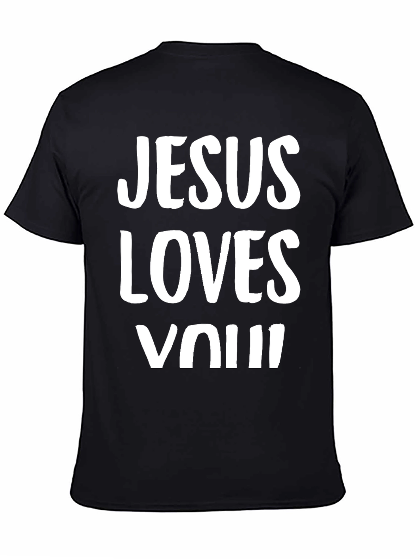 Jesus Loves You Graphic Tee - Black
