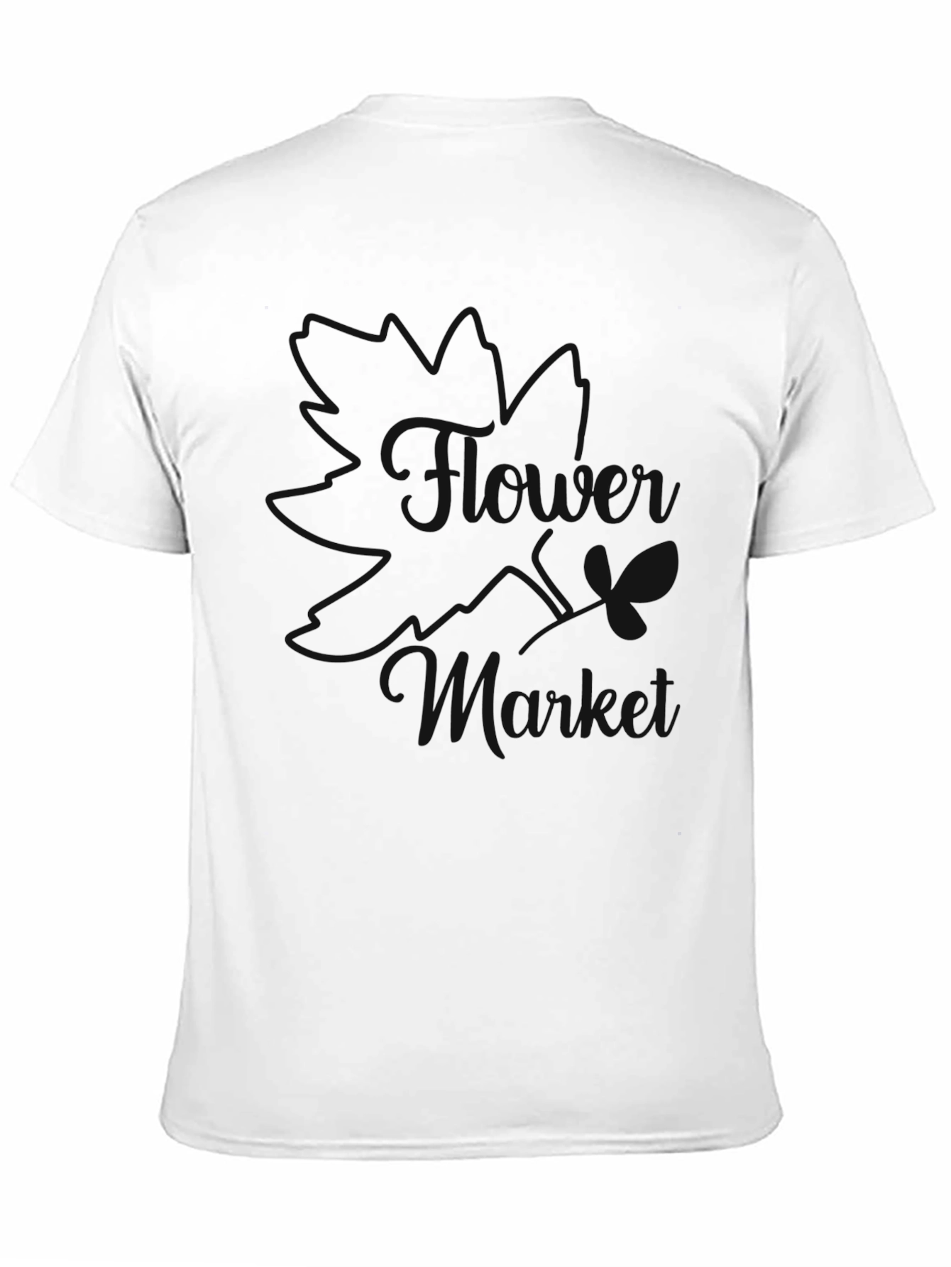 Stylish Black T-Shirt with Butterfly Design