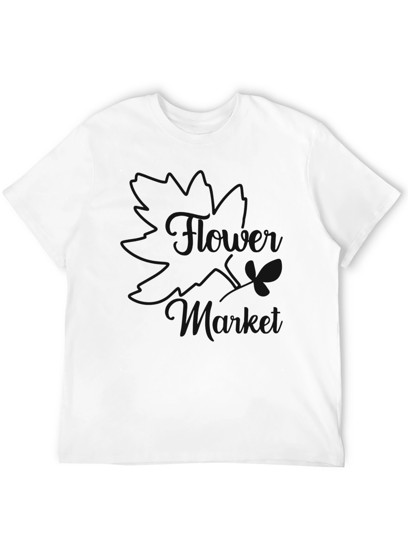 Stylish Black T-Shirt with Butterfly Design