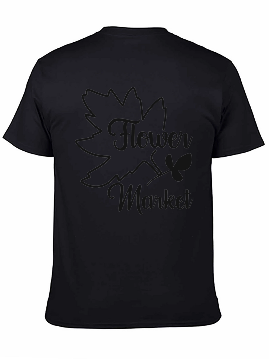 Stylish Black T-Shirt with Butterfly Design