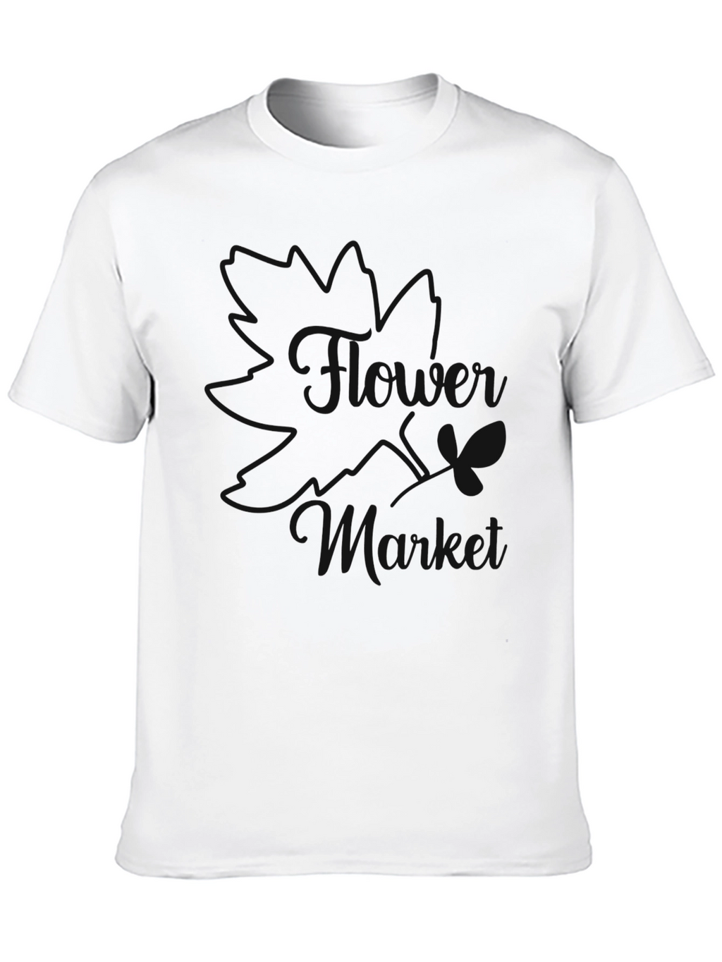 Stylish Black T-Shirt with Butterfly Design