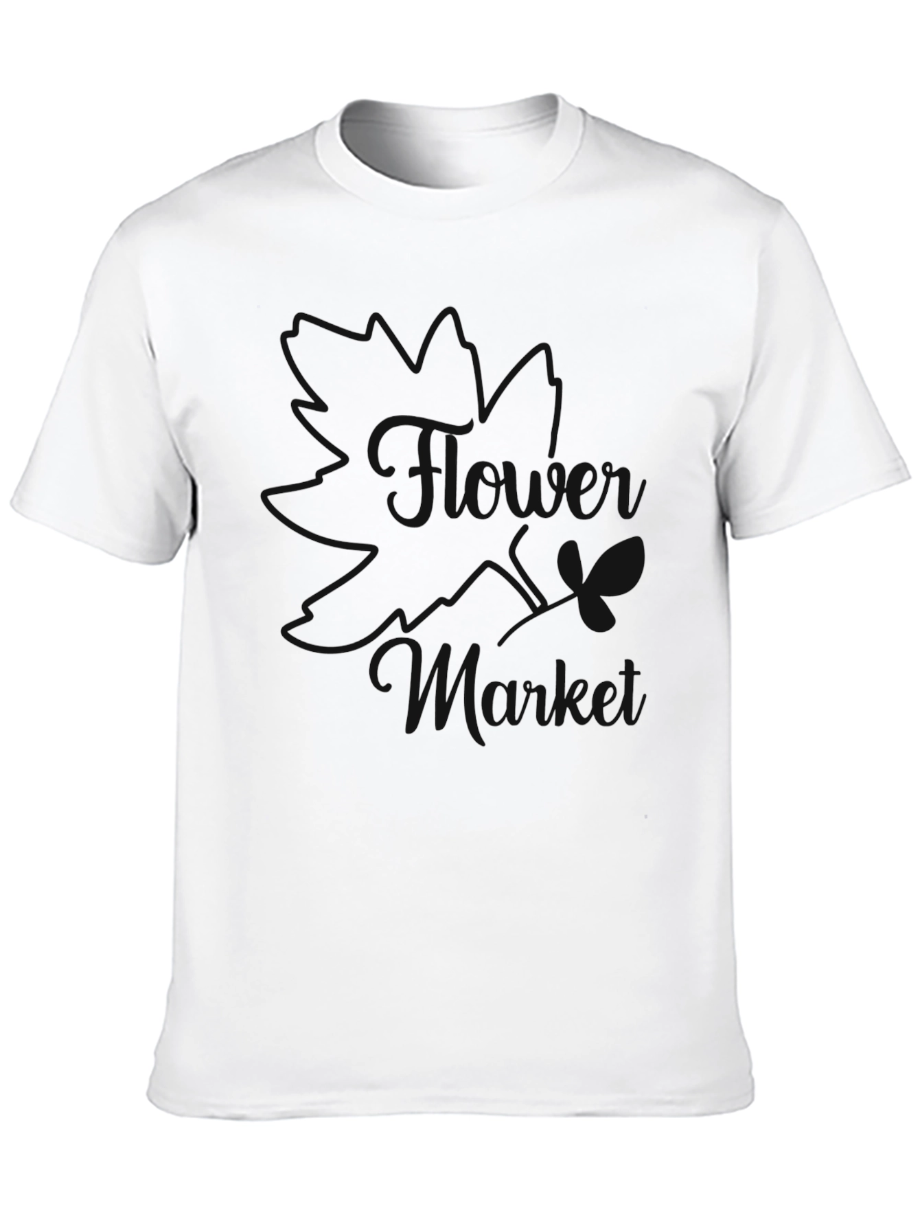 Stylish Black T-Shirt with Butterfly Design