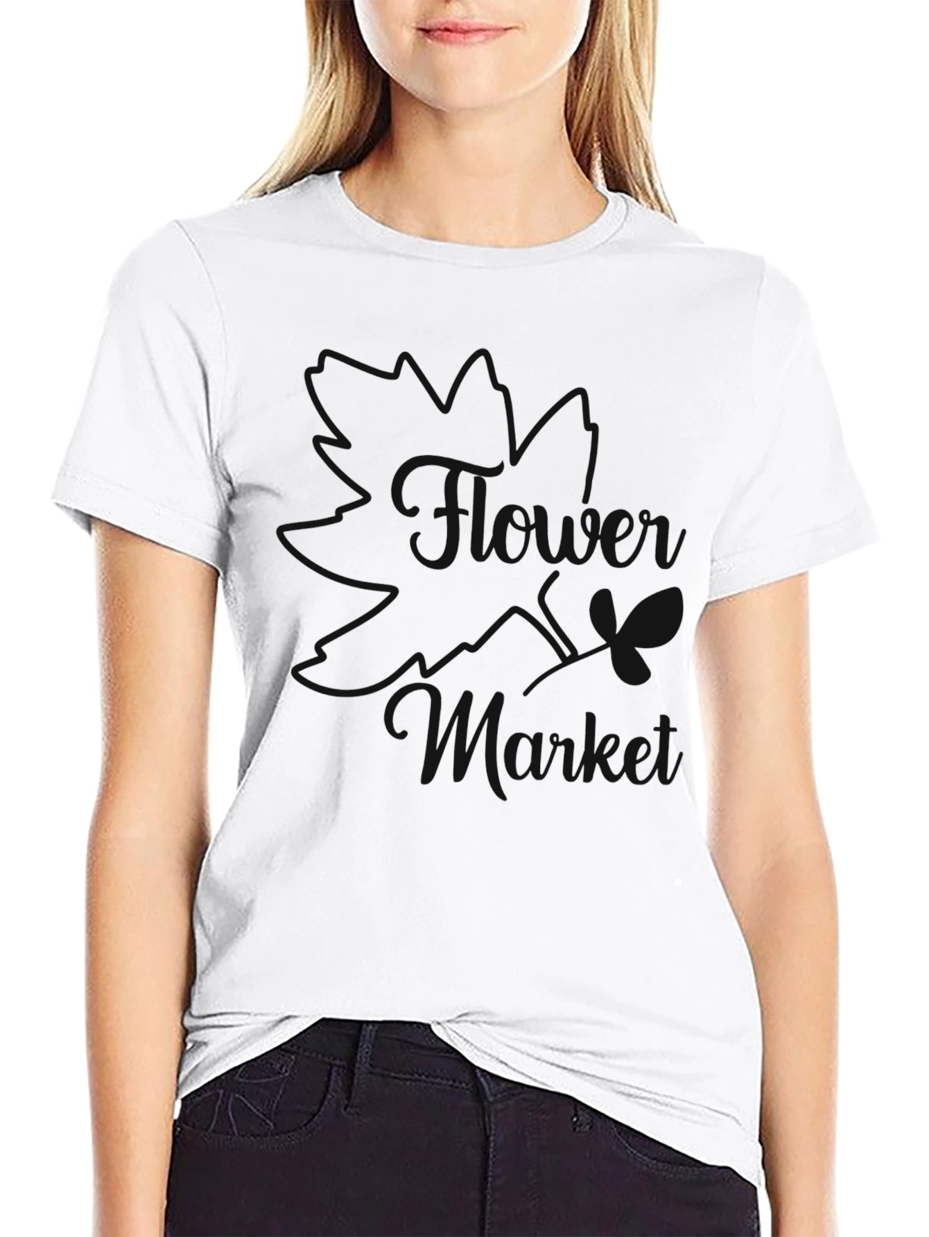 Stylish Black T-Shirt with Butterfly Design