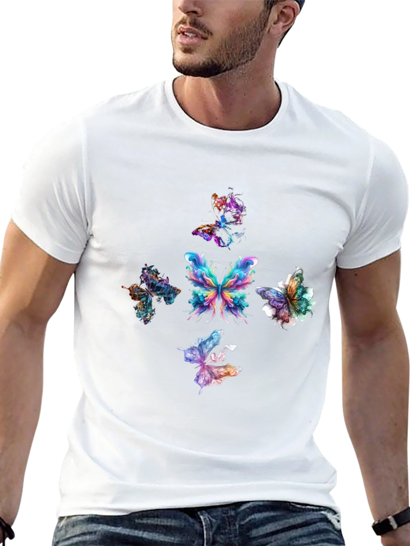 Butterfly Graphic Tee - Unique Design Soft Fabric