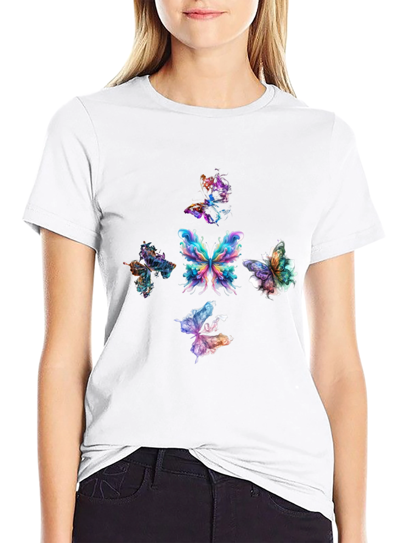 Butterfly Graphic Tee - Unique Design Soft Fabric
