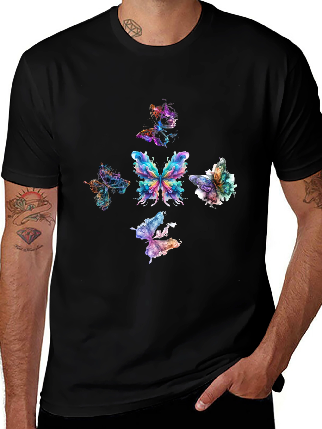 Butterfly Graphic Tee - Unique Design Soft Fabric