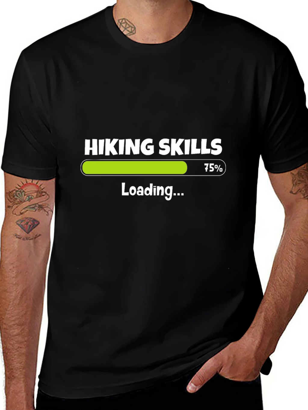 Hiking Skills Loading Funny T-Shirt
