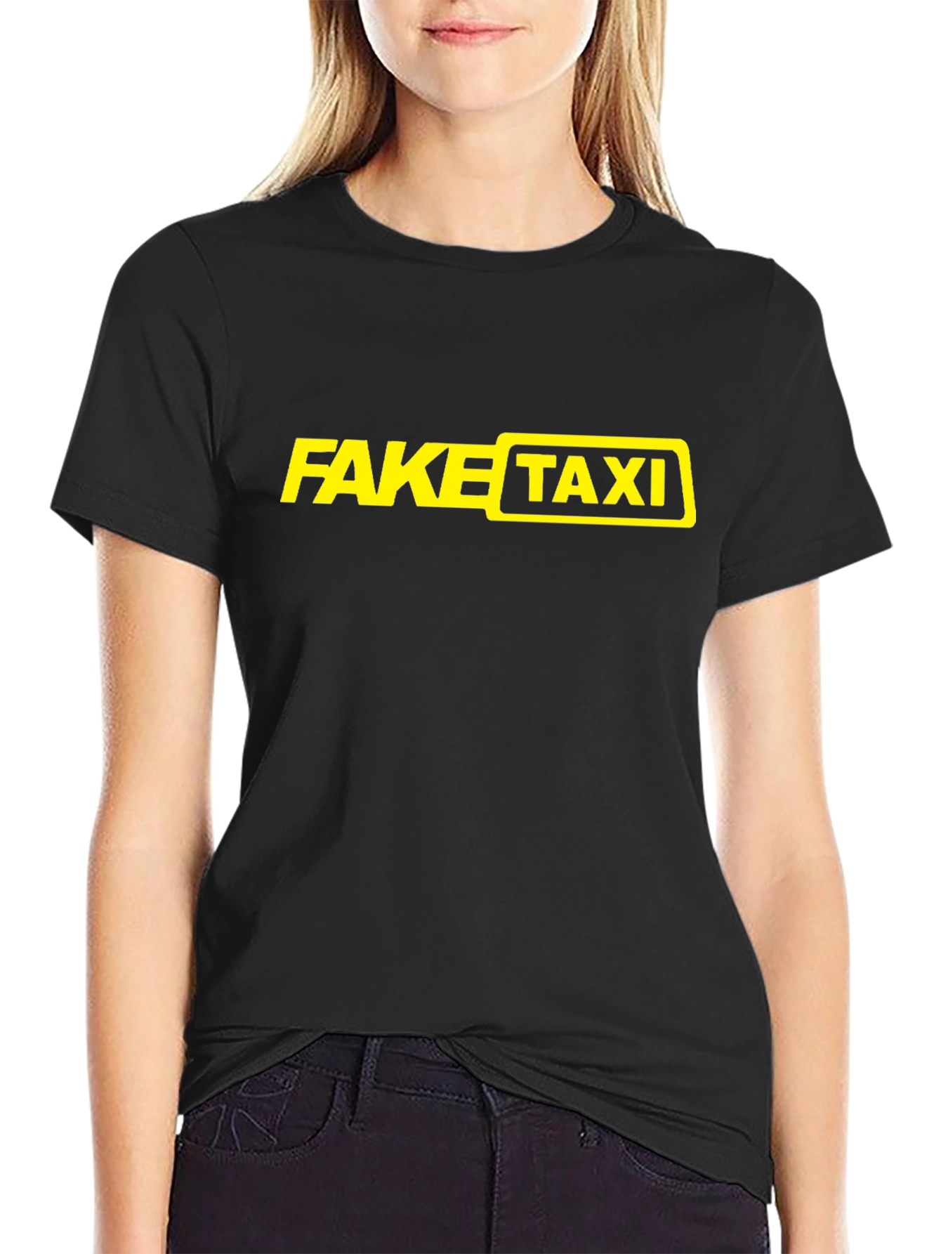 Fake Taxi Graphic T-Shirt - Black