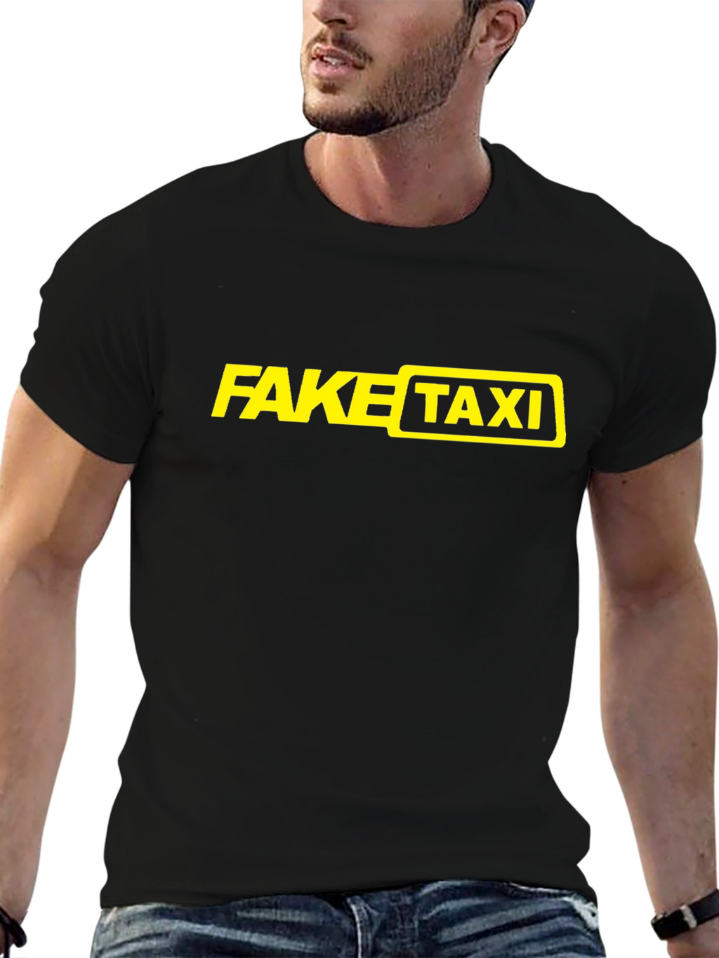 Fake Taxi Graphic T-Shirt - Black
