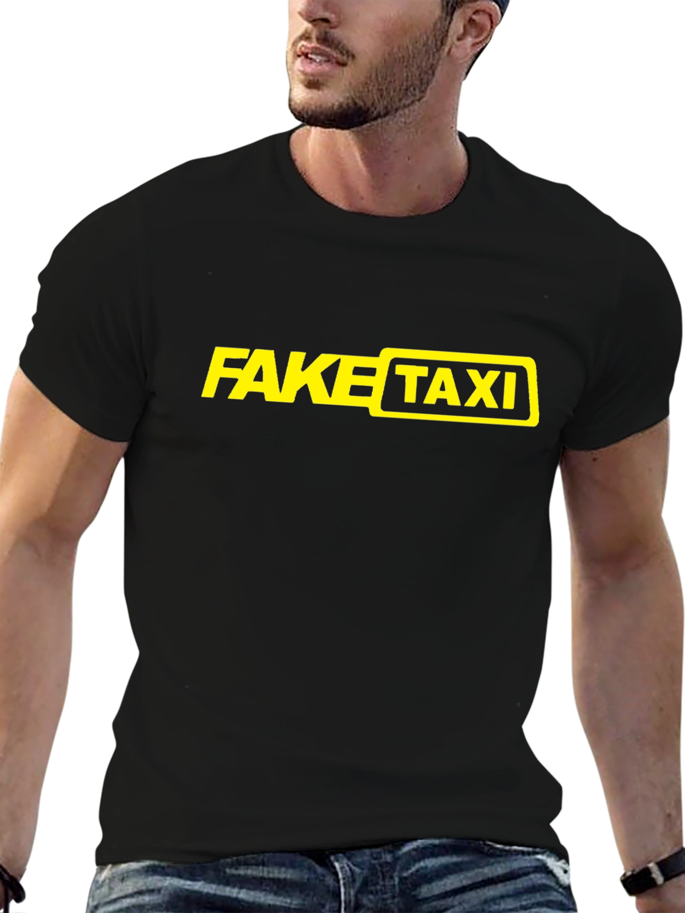 Fake Taxi Graphic T-Shirt - Black