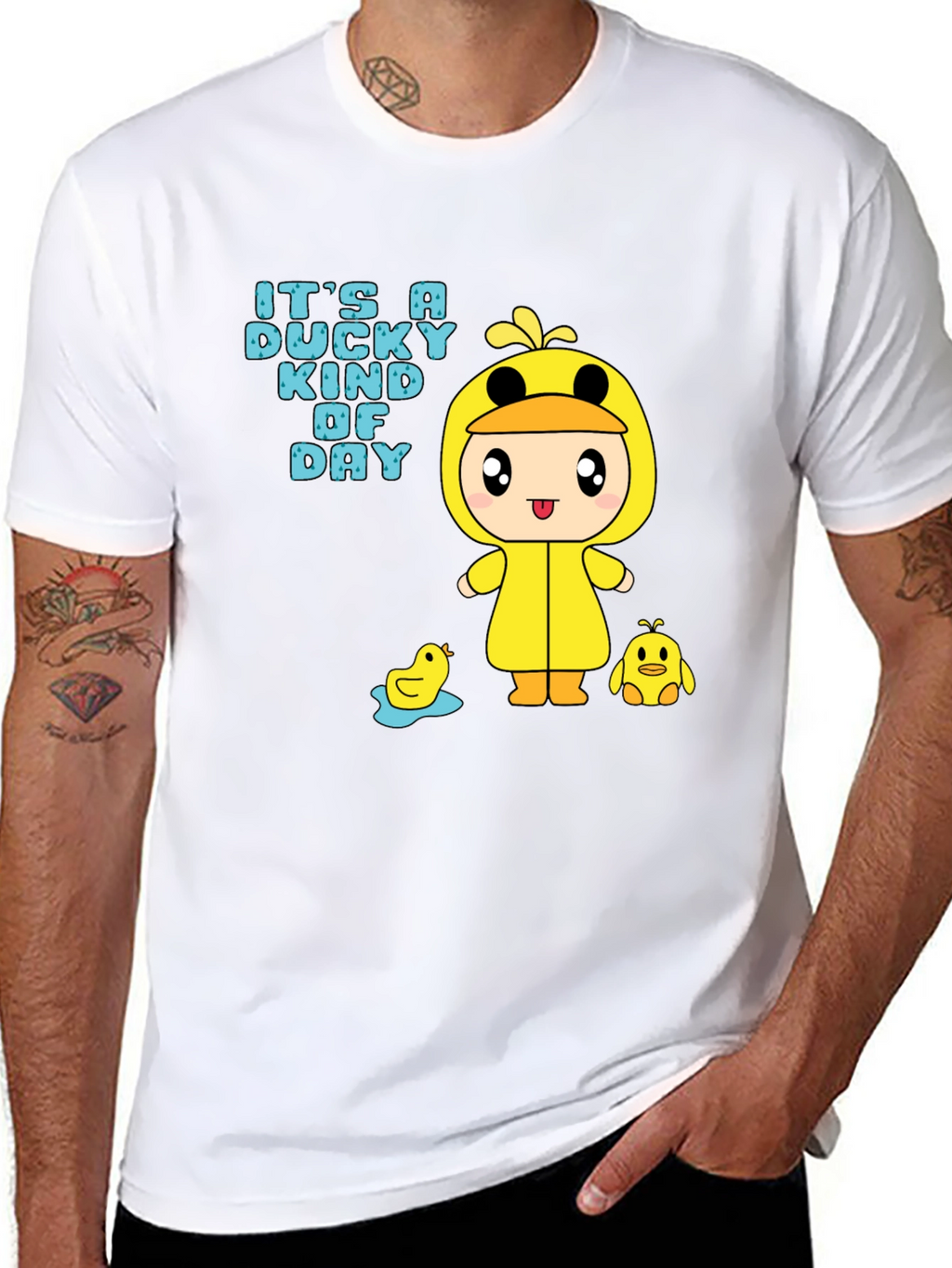 Duck Day T-Shirt - Cartoon Duckling Graphic Tee