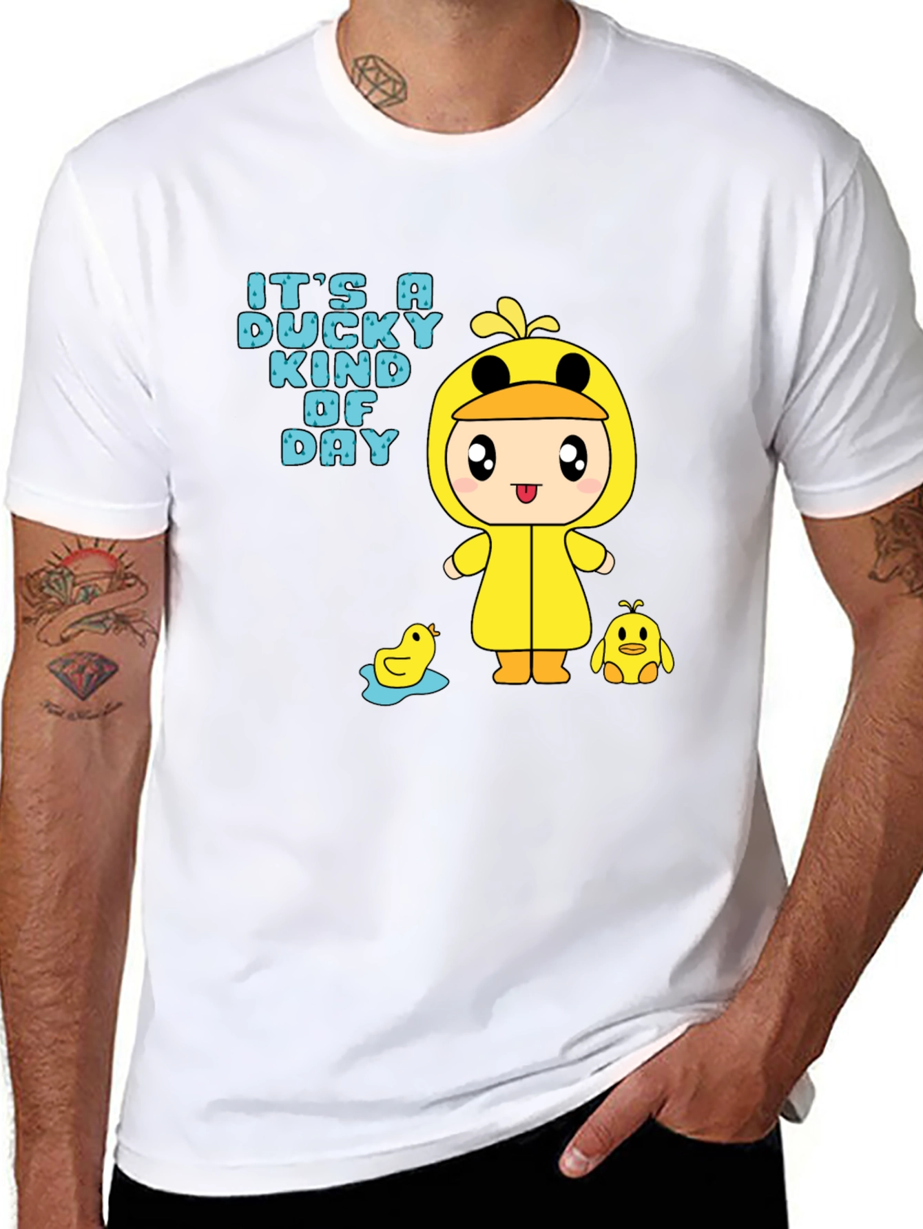 Duck Day T-Shirt - Cartoon Duckling Graphic Tee