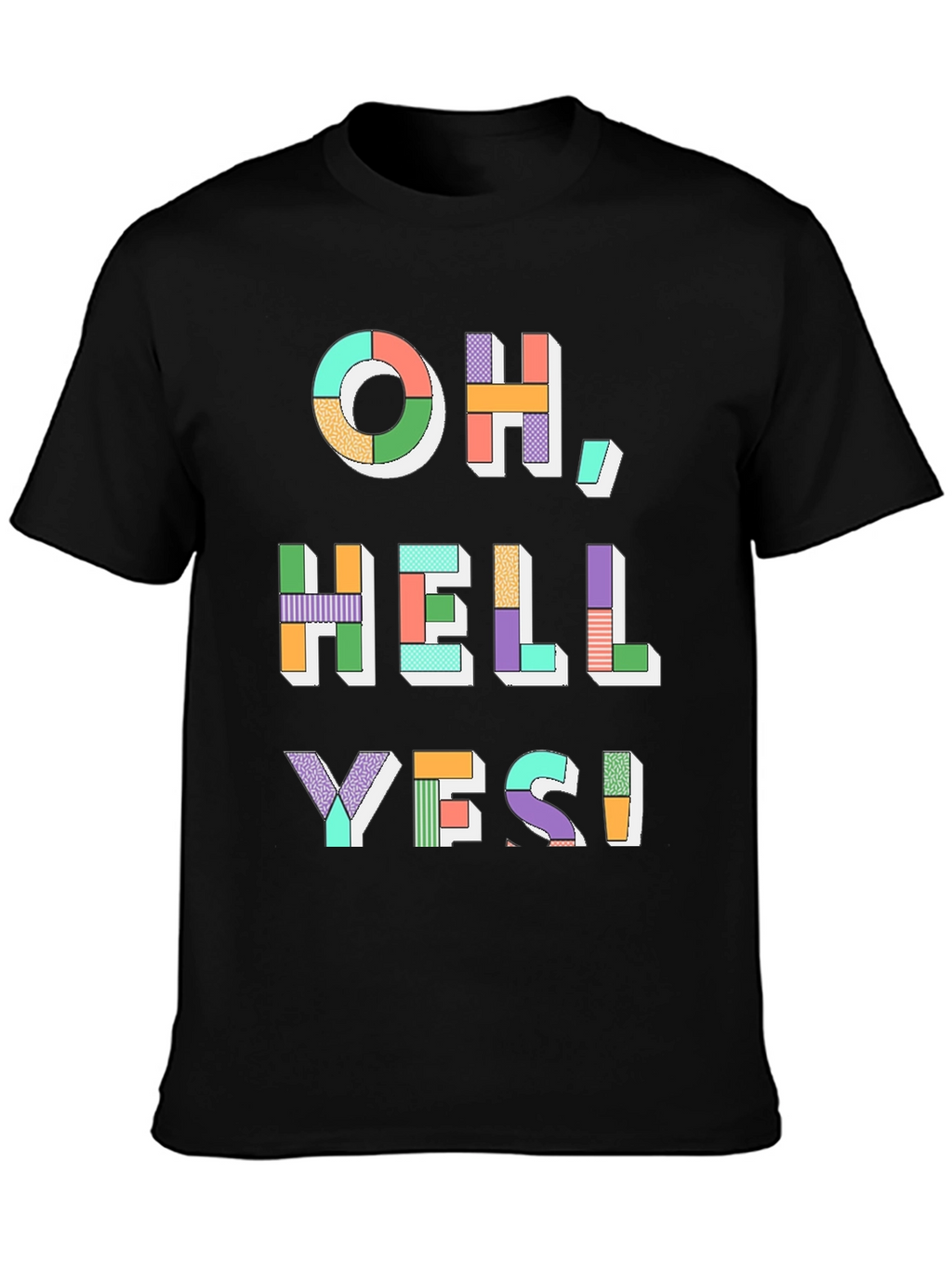 Oh Hell Yes! Graphic Tee - Mens Black T-Shirt