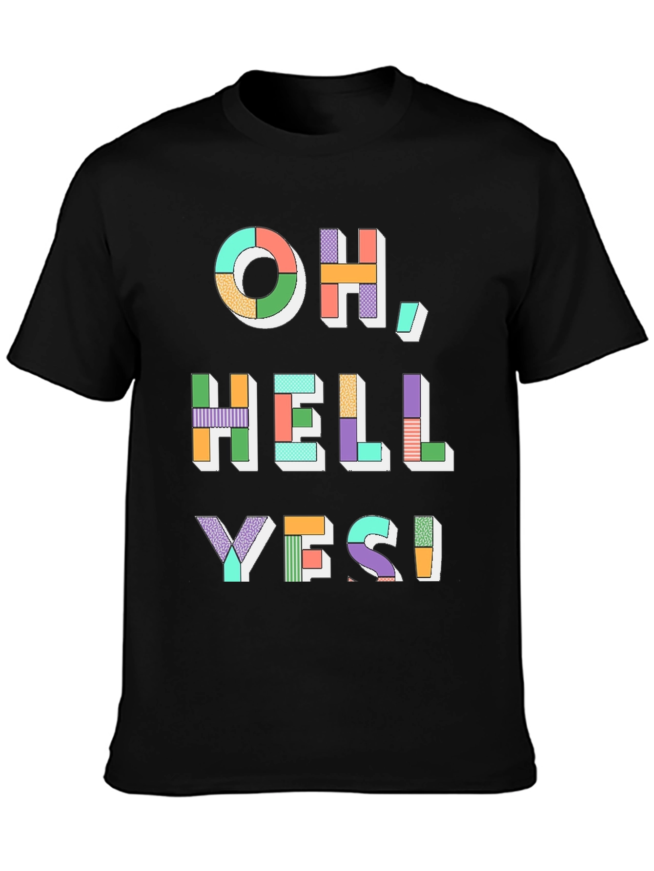 Oh Hell Yes! Graphic Tee - Mens Black T-Shirt