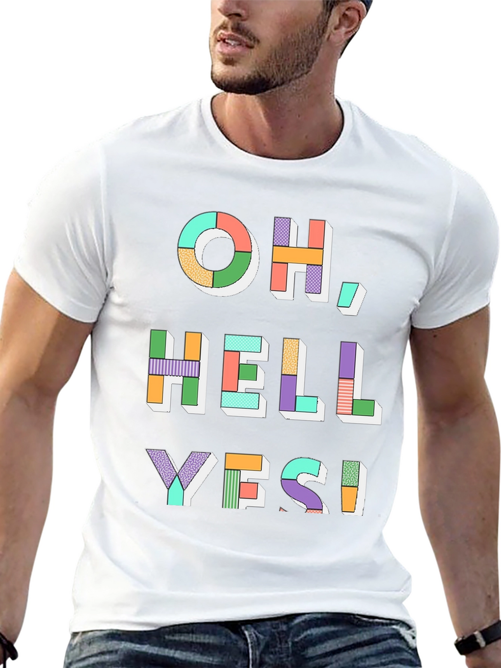 Oh Hell Yes! Graphic Tee - Mens Black T-Shirt