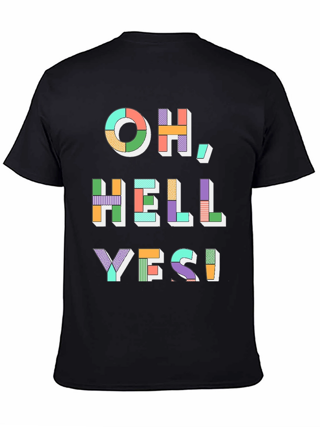 Oh Hell Yes! Graphic Tee - Mens Black T-Shirt