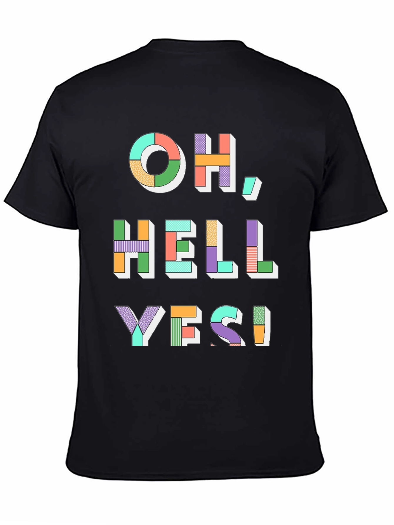 Oh Hell Yes! Graphic Tee - Mens Black T-Shirt