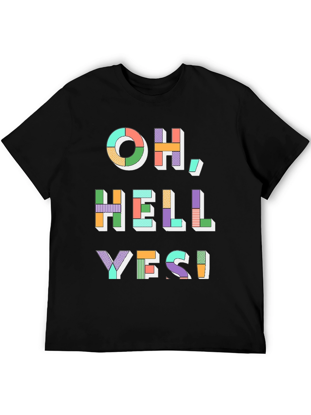 Oh Hell Yes! Graphic Tee - Mens Black T-Shirt