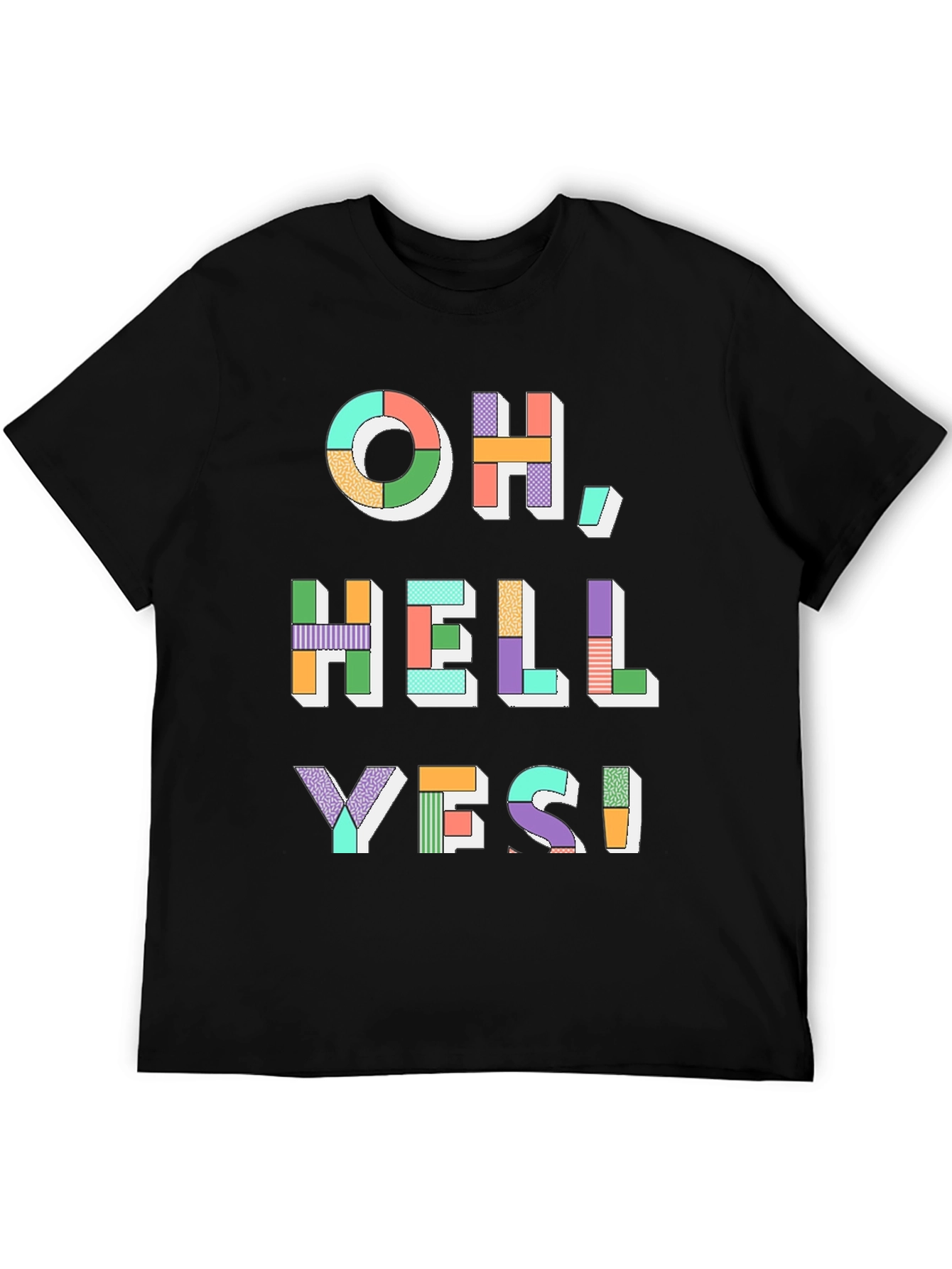 Oh Hell Yes! Graphic Tee - Mens Black T-Shirt