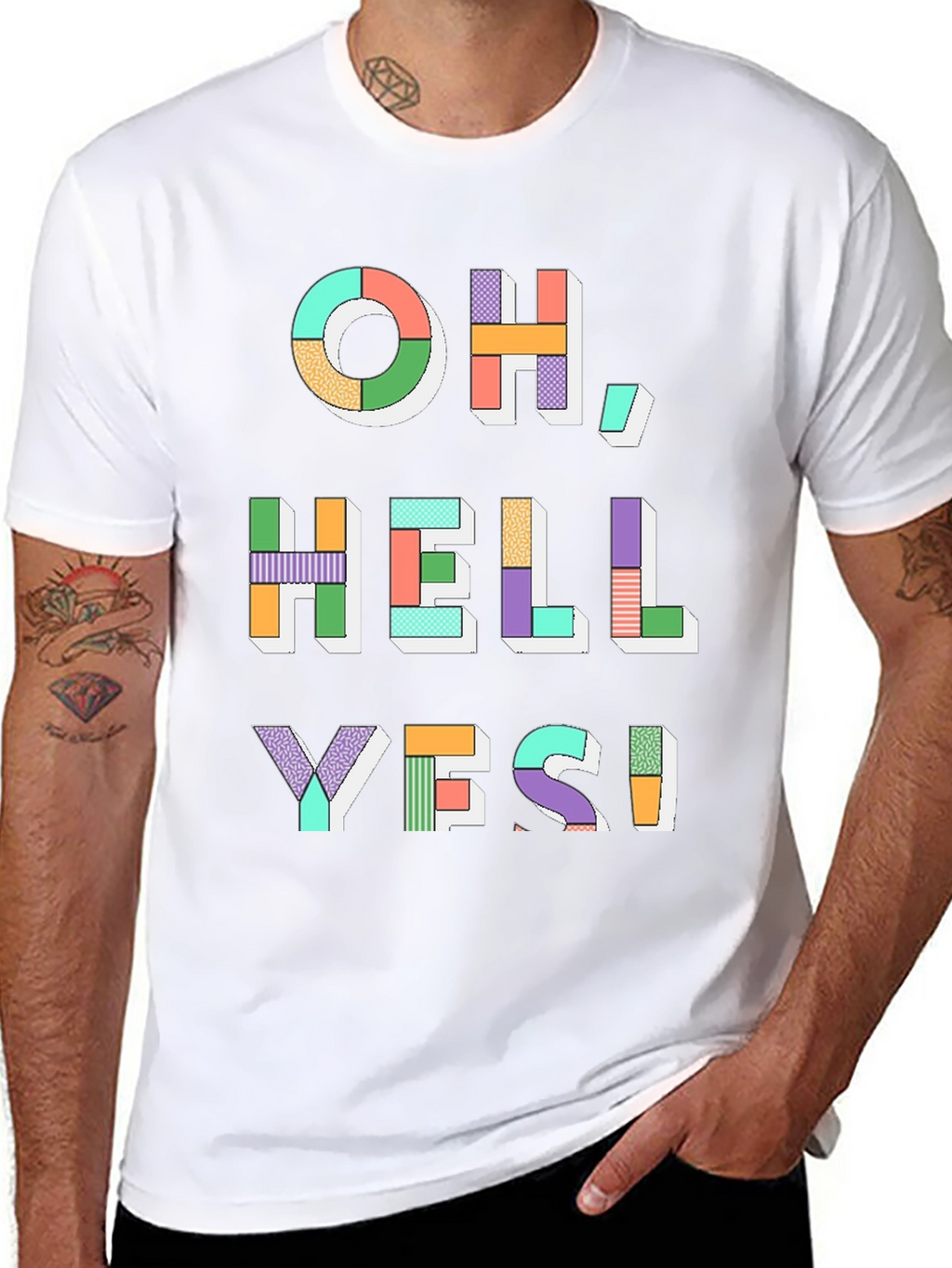 Oh Hell Yes! Graphic Tee - Mens Black T-Shirt