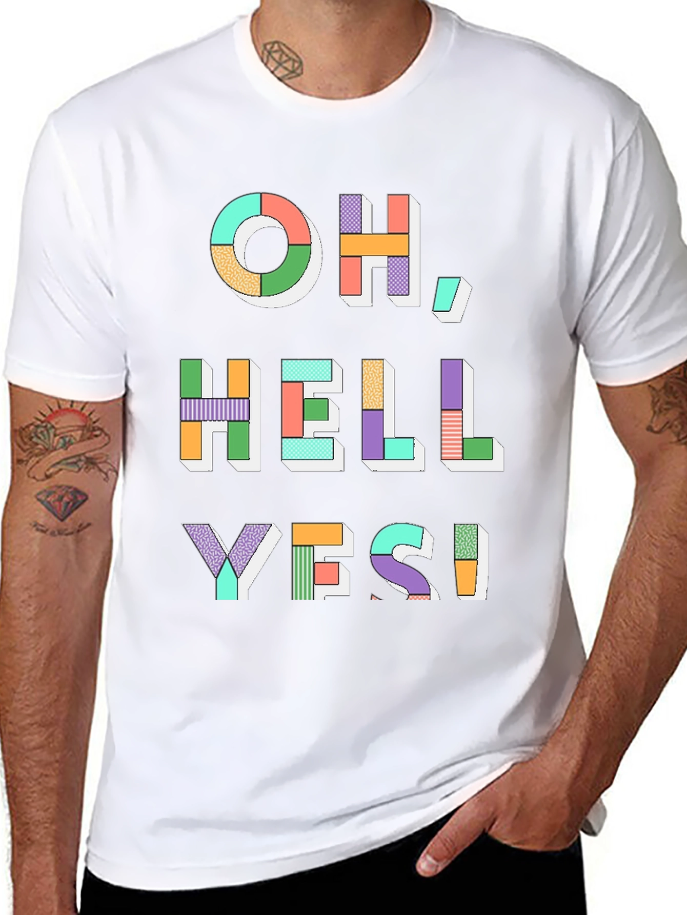 Oh Hell Yes! Graphic Tee - Mens Black T-Shirt