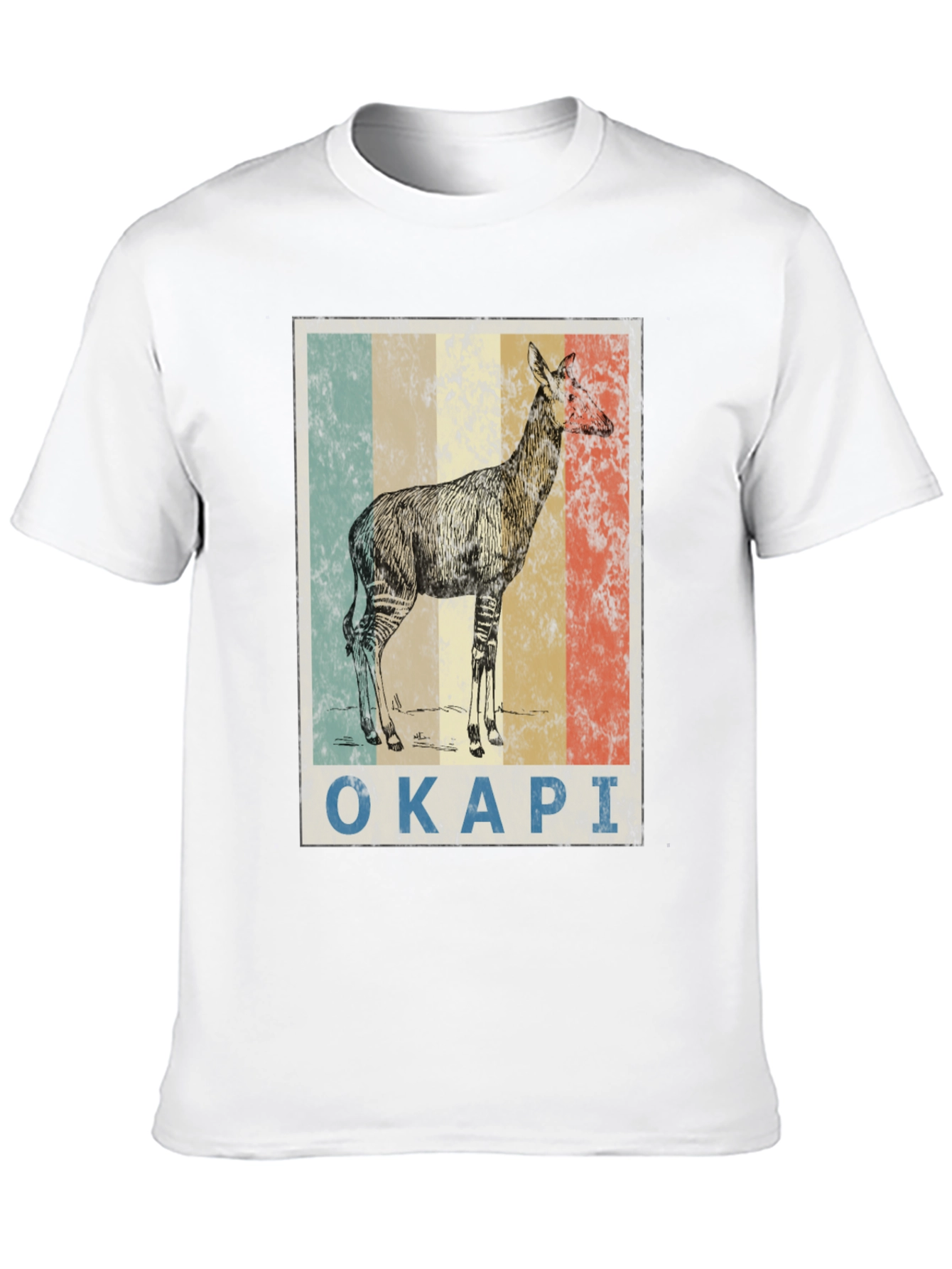 Okapi Vintage Style Graphic T-Shirt