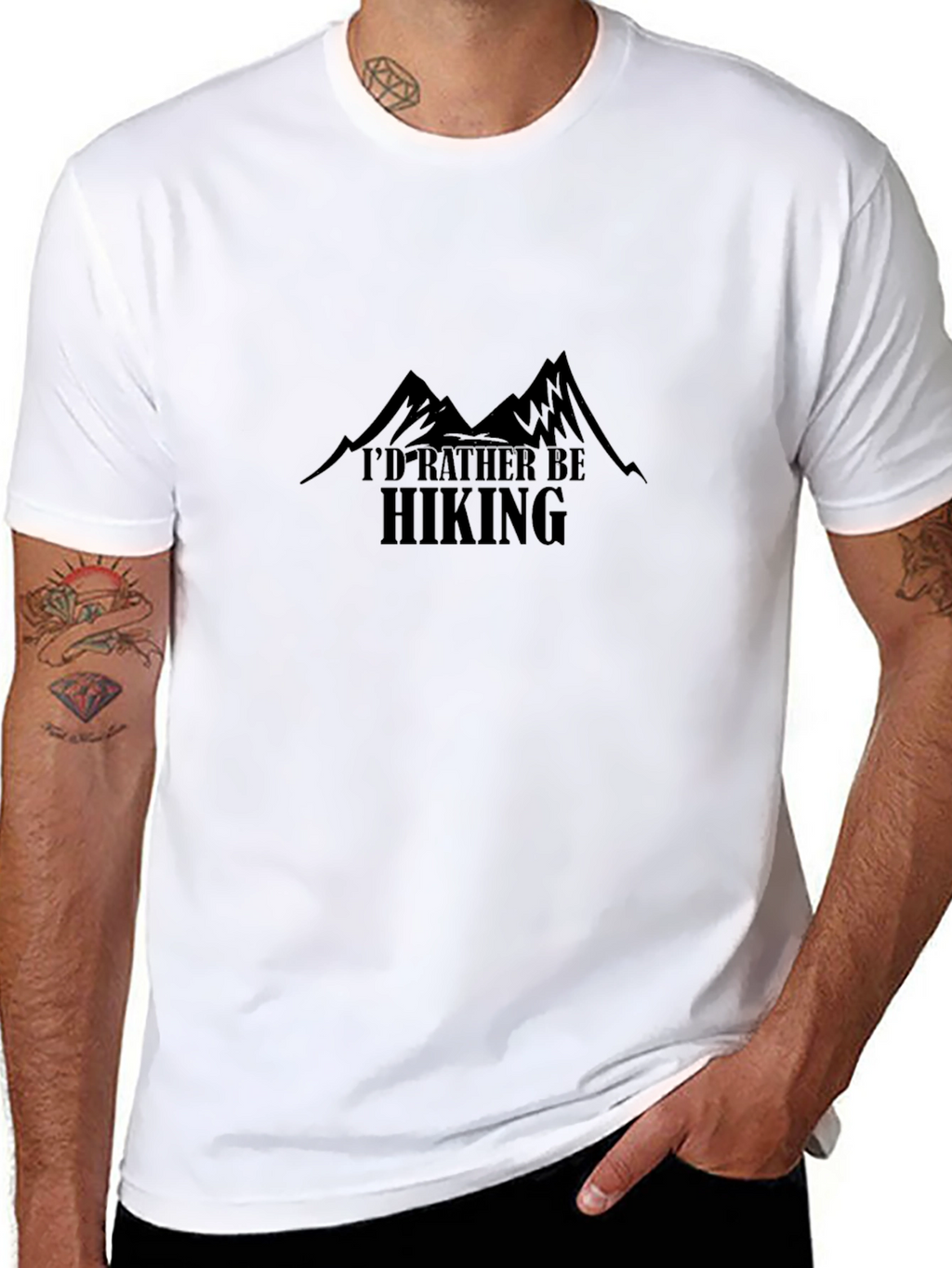 Hiking Graphic T-Shirt - Black