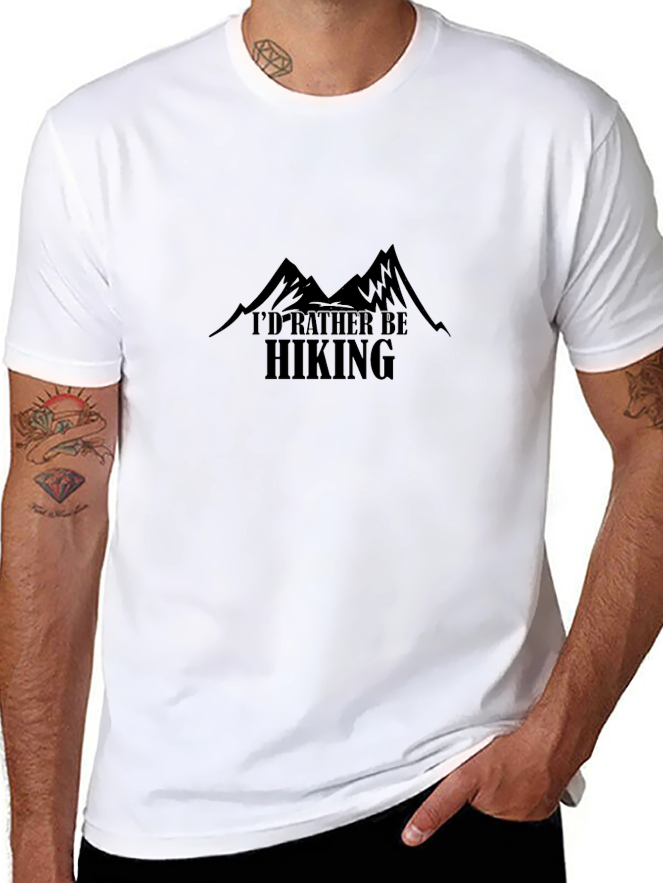 Hiking Graphic T-Shirt - Black