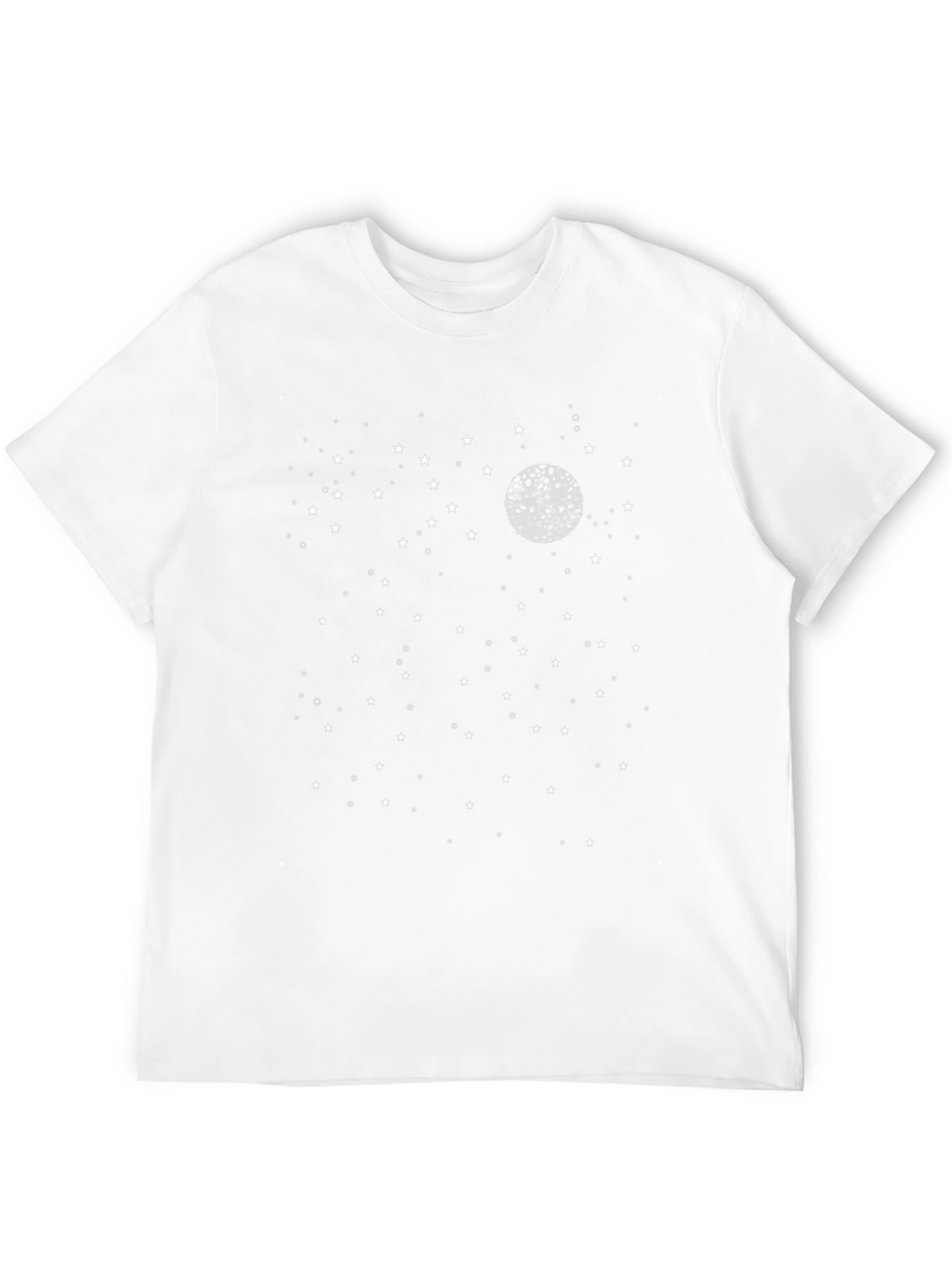 Celestial Moon & Stars Black T-Shirt
