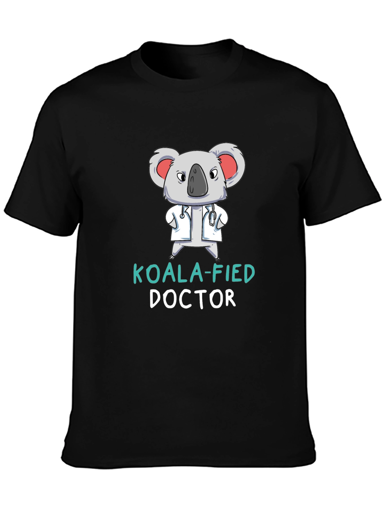 Koala-fied Doctor Graphic T-Shirt Funny Tee