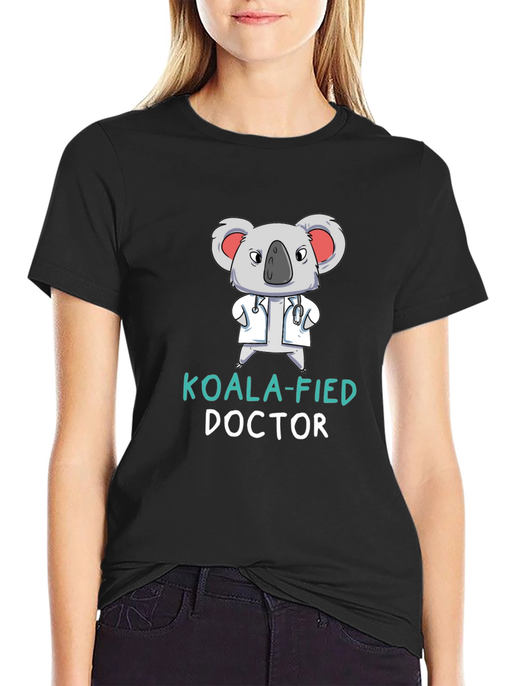Koala-fied Doctor Graphic T-Shirt Funny Tee