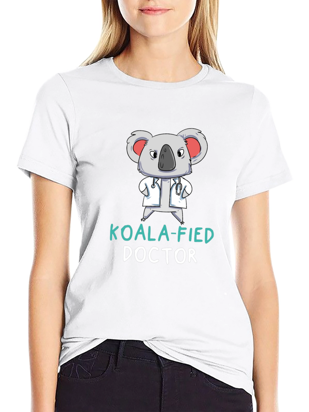 Koala-fied Doctor Graphic T-Shirt Funny Tee