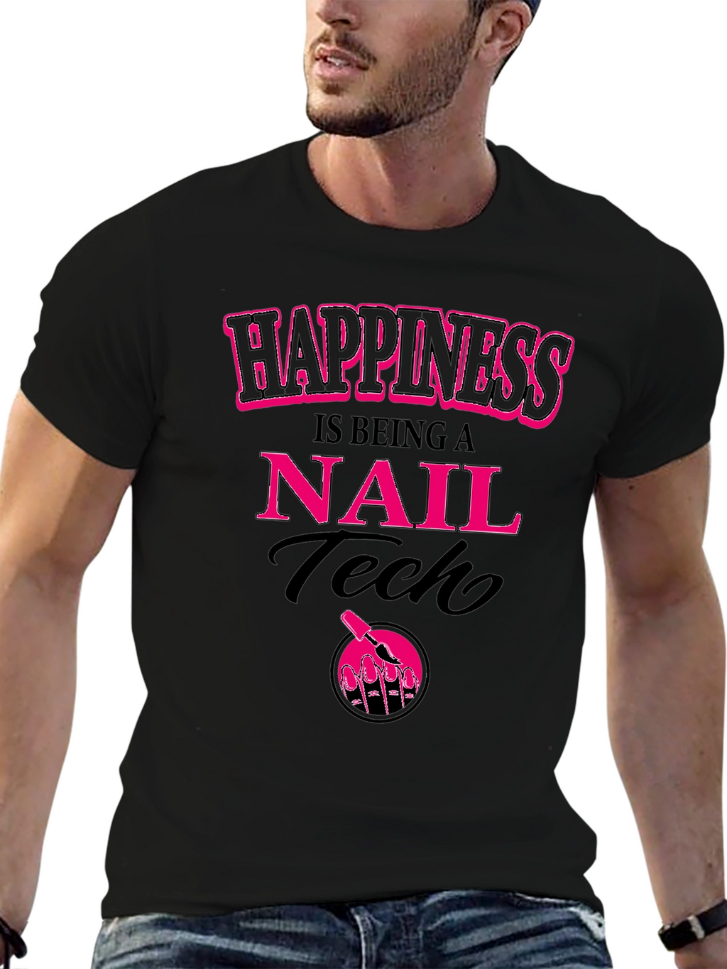 Nail Tech Happiness T-Shirt - Salon Life Apparel