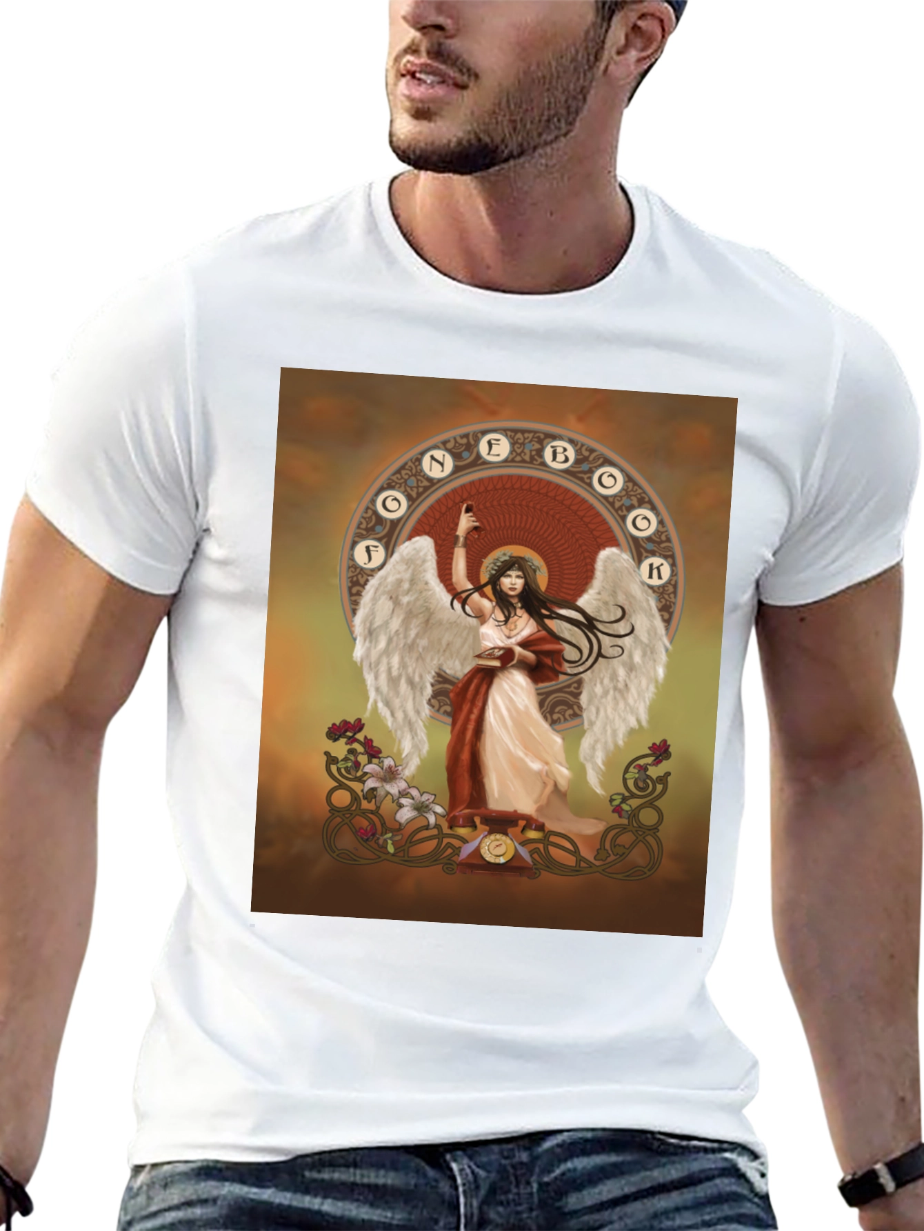 Angel Wings Graphic Tee - Black