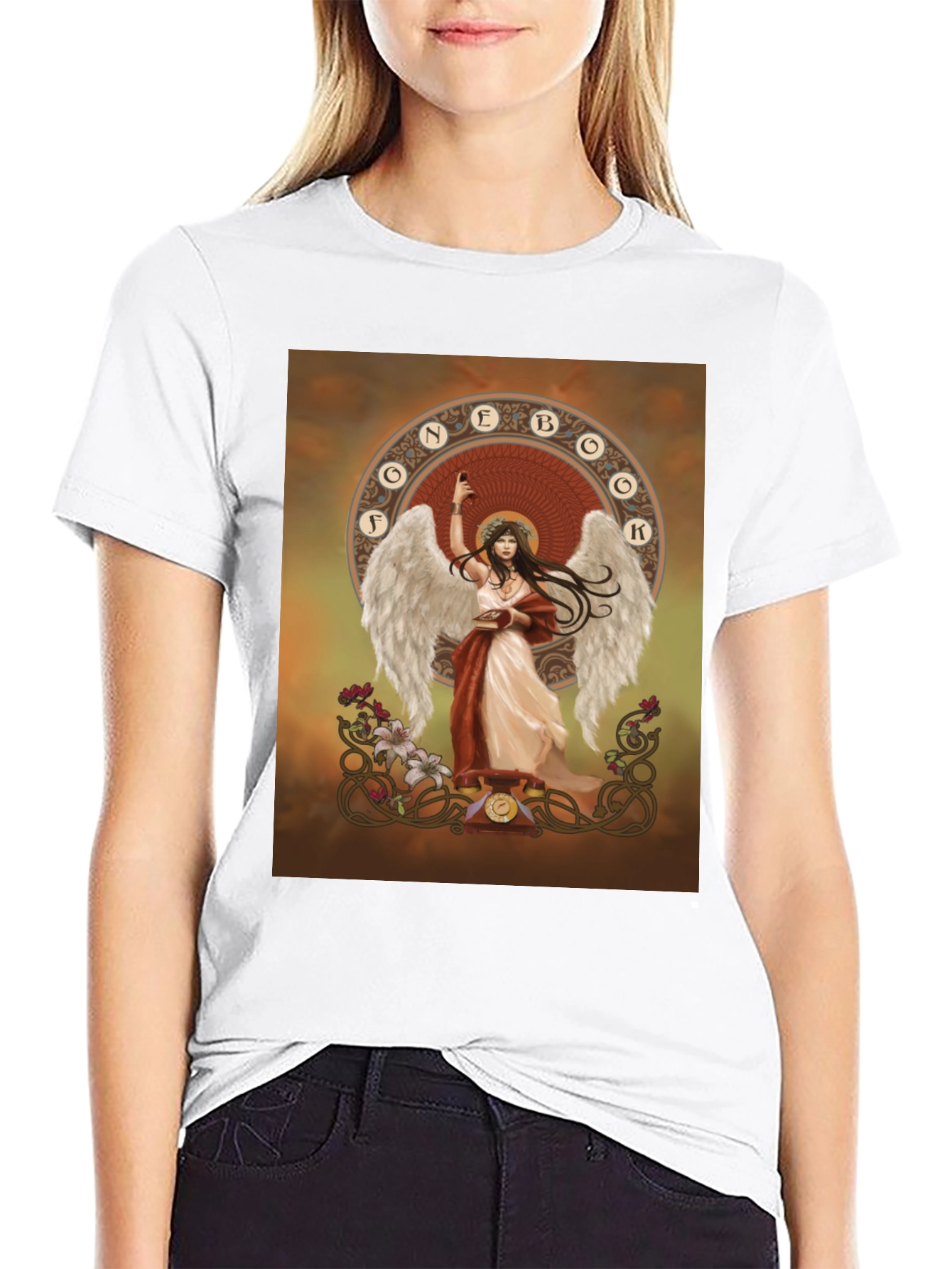 Angel Wings Graphic Tee - Black