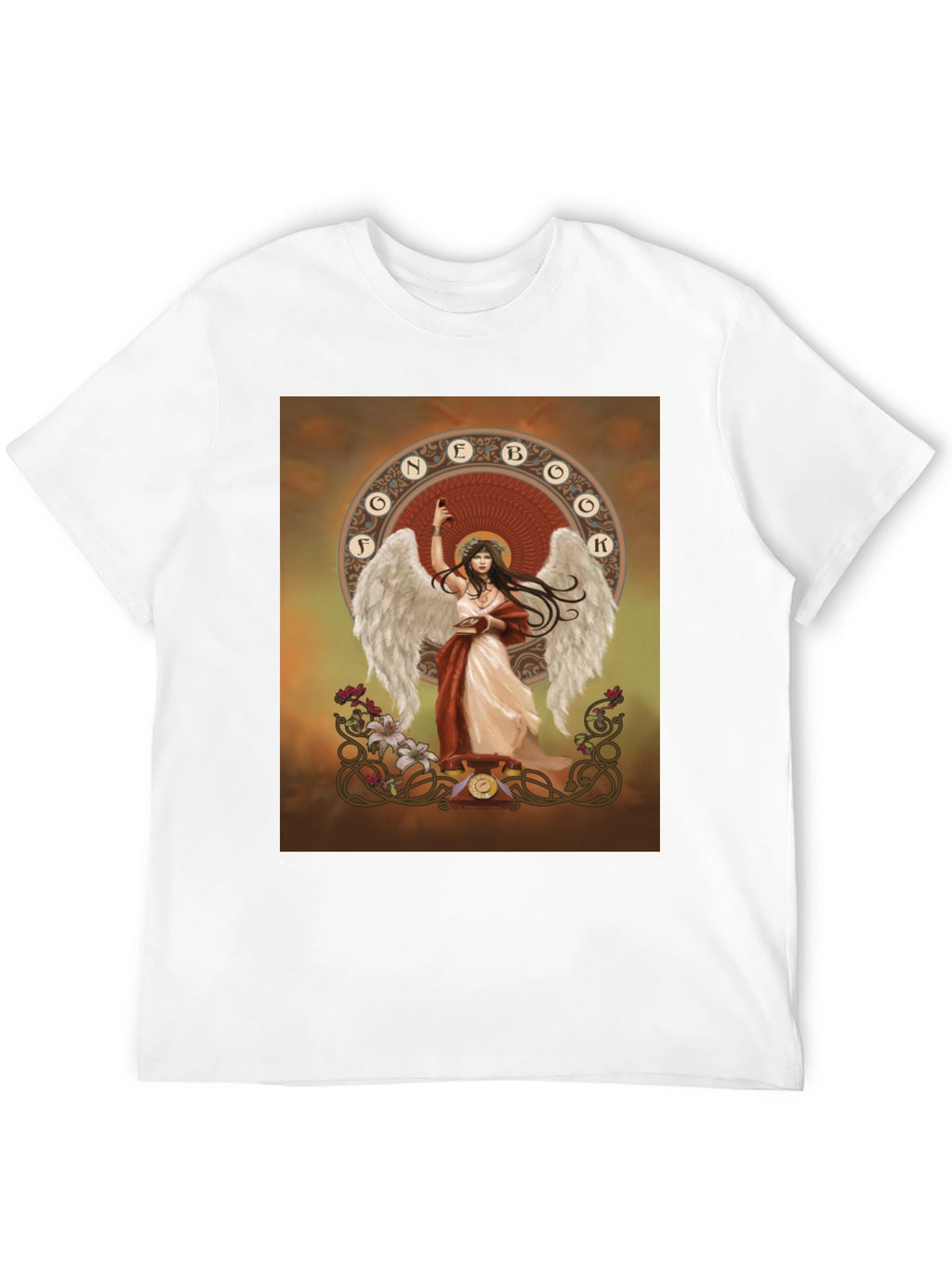 Angel Wings Graphic Tee - Black