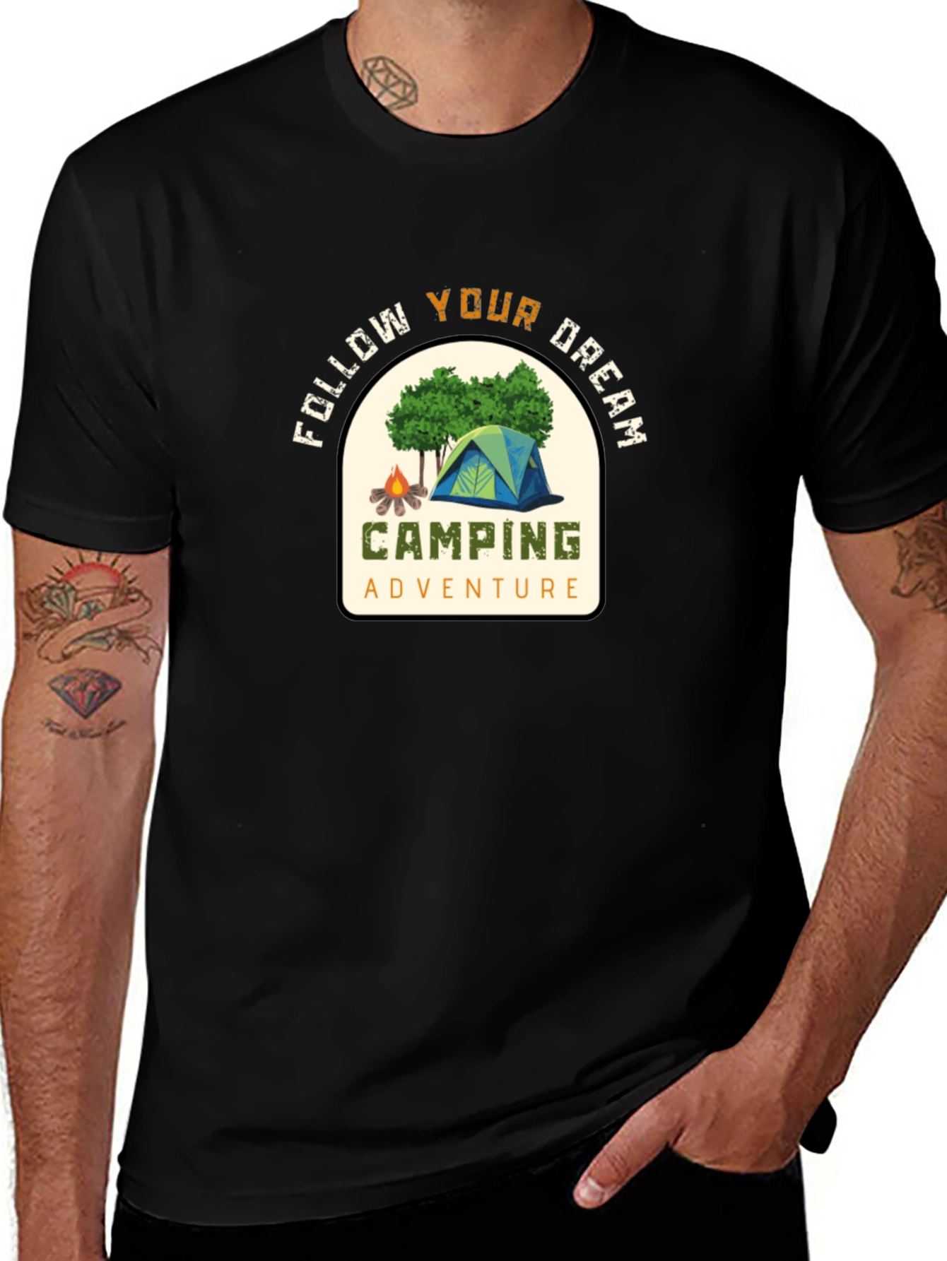 Camping Adventure Graphic T-Shirt