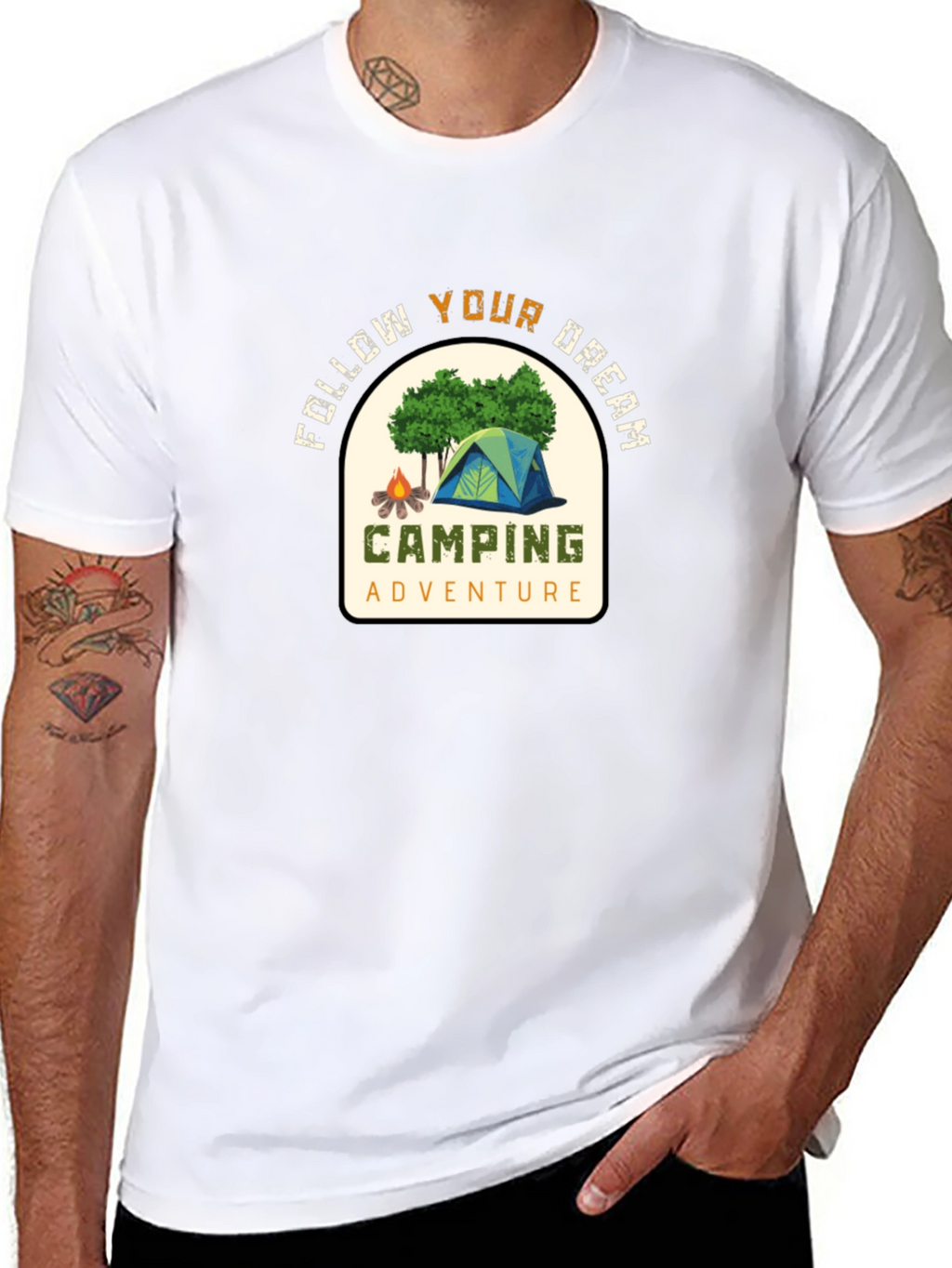 Camping Adventure Graphic T-Shirt