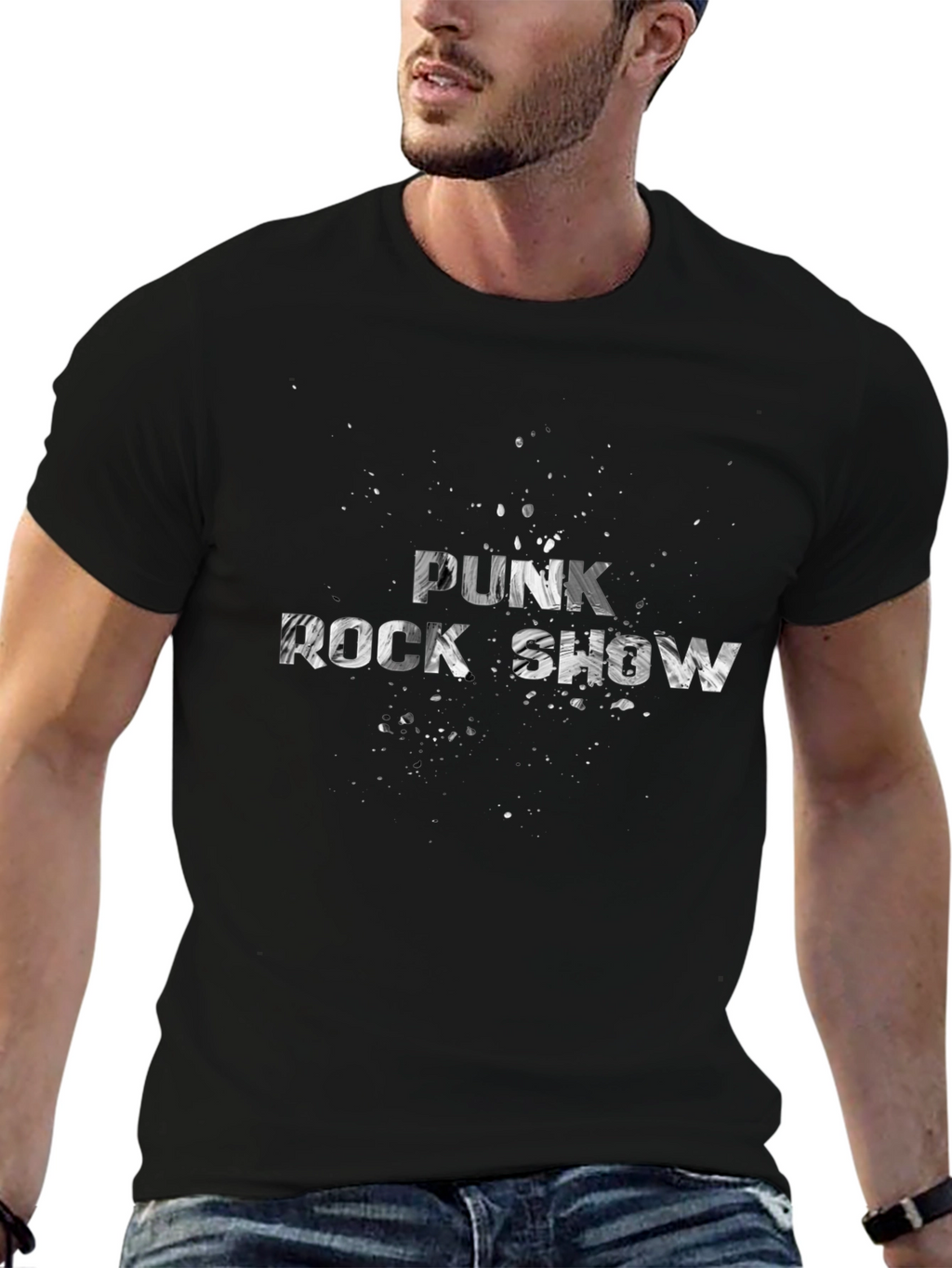 Punk Rock Show Black Graphic Tee