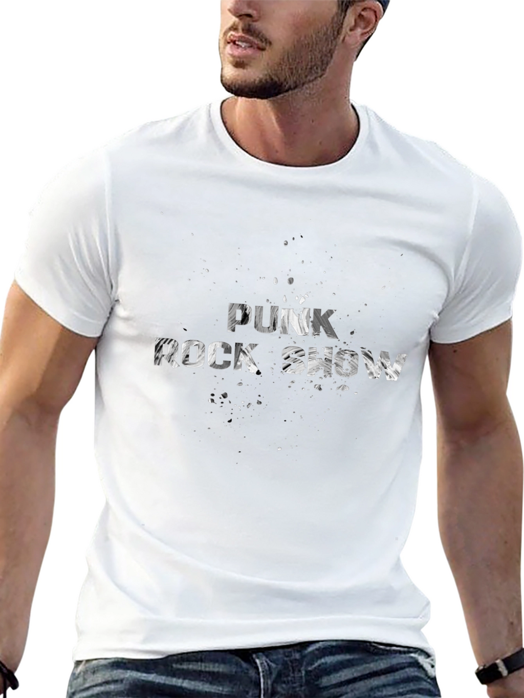 Punk Rock Show Black Graphic Tee
