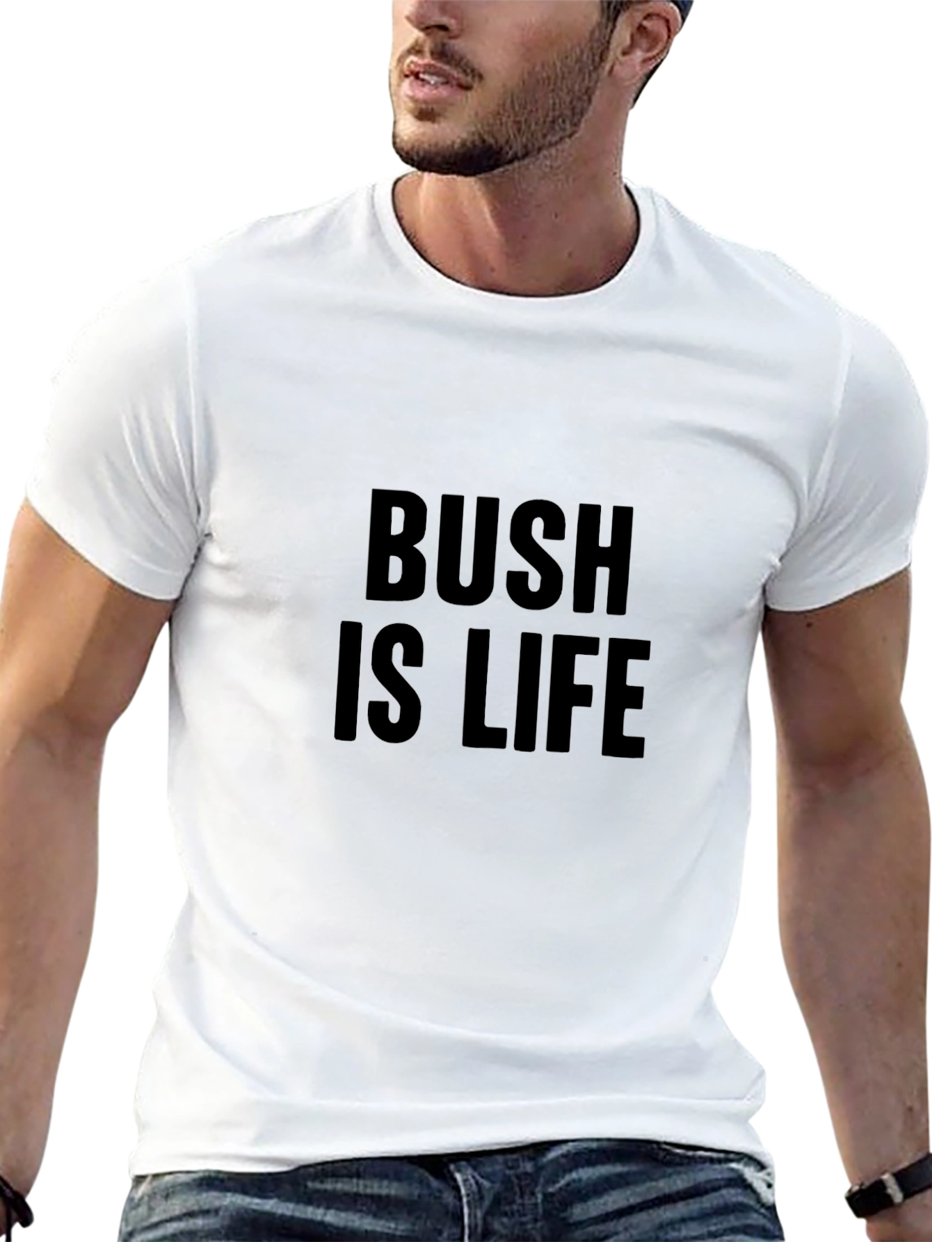 BUSH IS LIFE - Graphic T-Shirt - Black