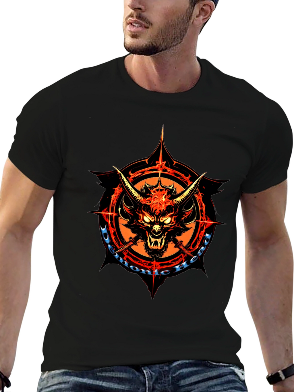 Demonic Beast Graphic T-Shirt