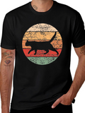 Retro Cat Graphic T-Shirt - Cool Feline Design