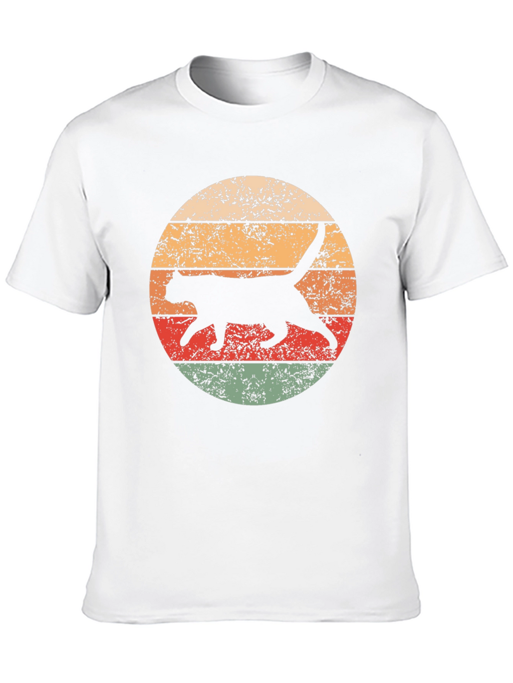 Retro Cat Graphic T-Shirt - Cool Feline Design