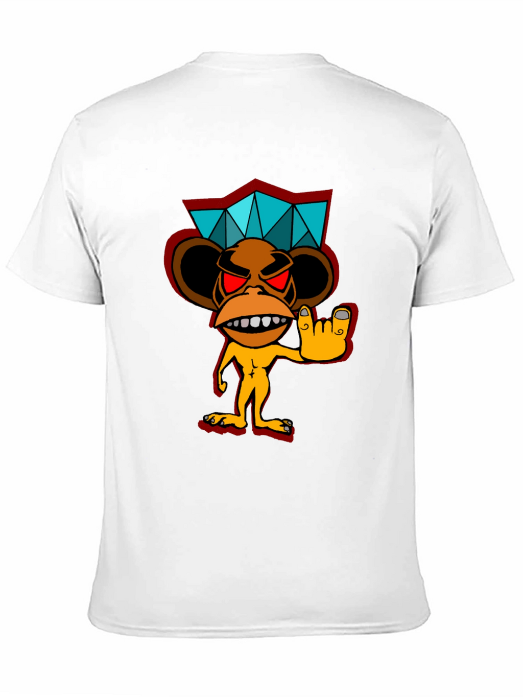 Cool Monkey Graphic Black T-Shirt