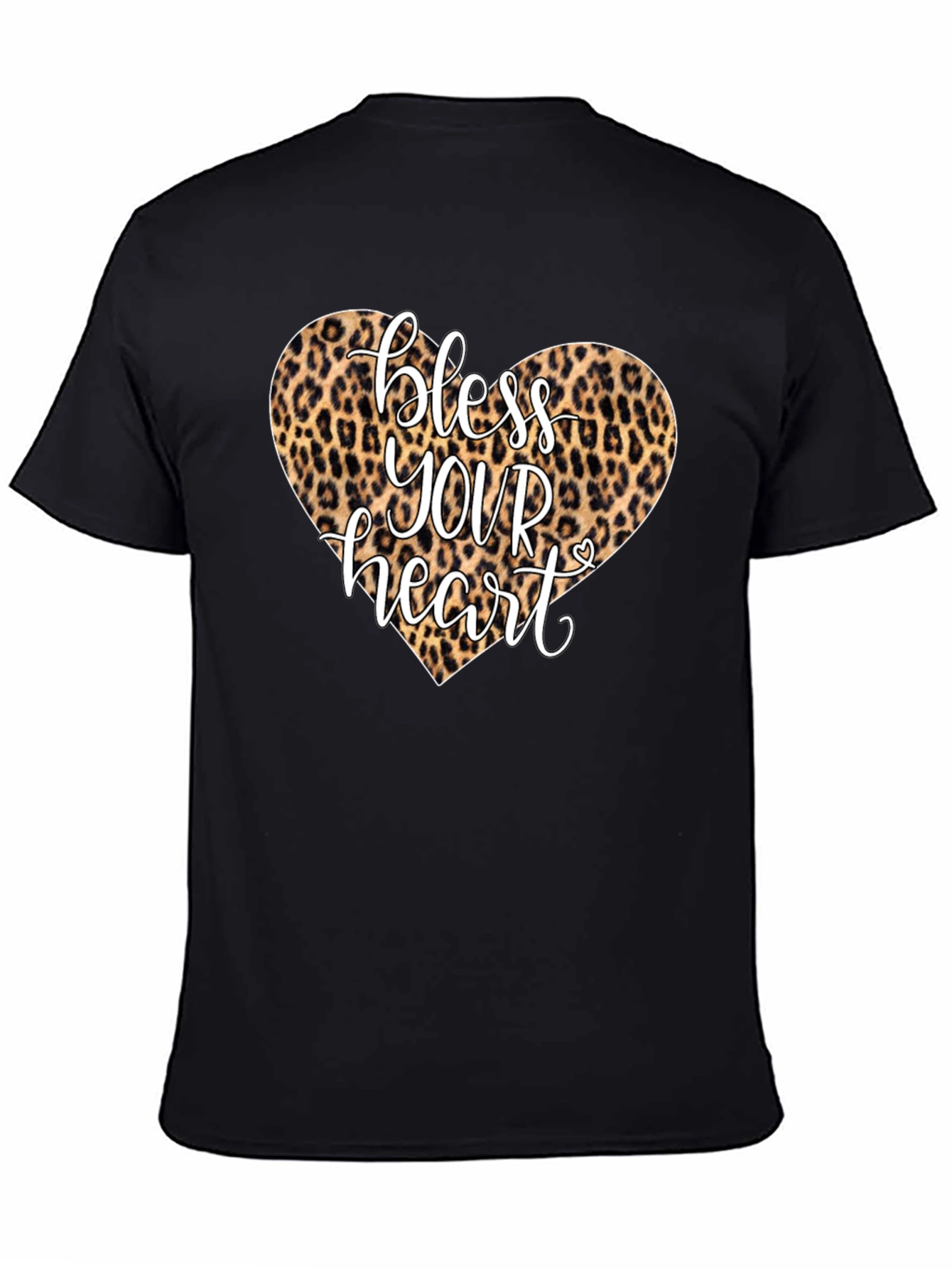 Bless Your Heart Leopard Print Graphic Tee