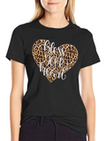 Bless Your Heart Leopard Print Graphic Tee