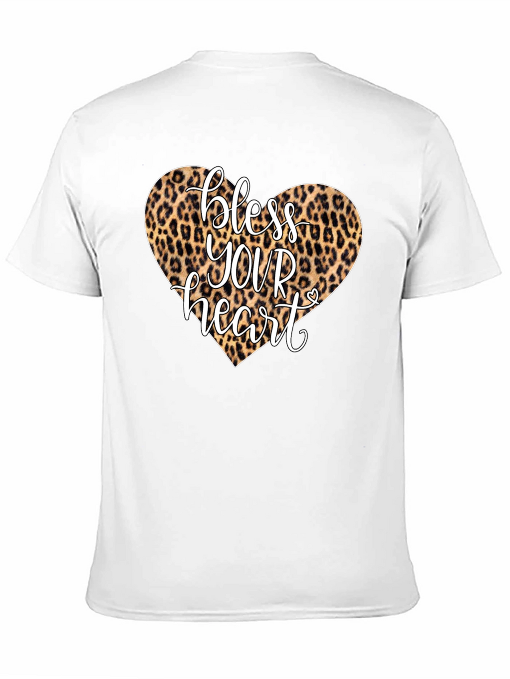 Bless Your Heart Leopard Print Graphic Tee
