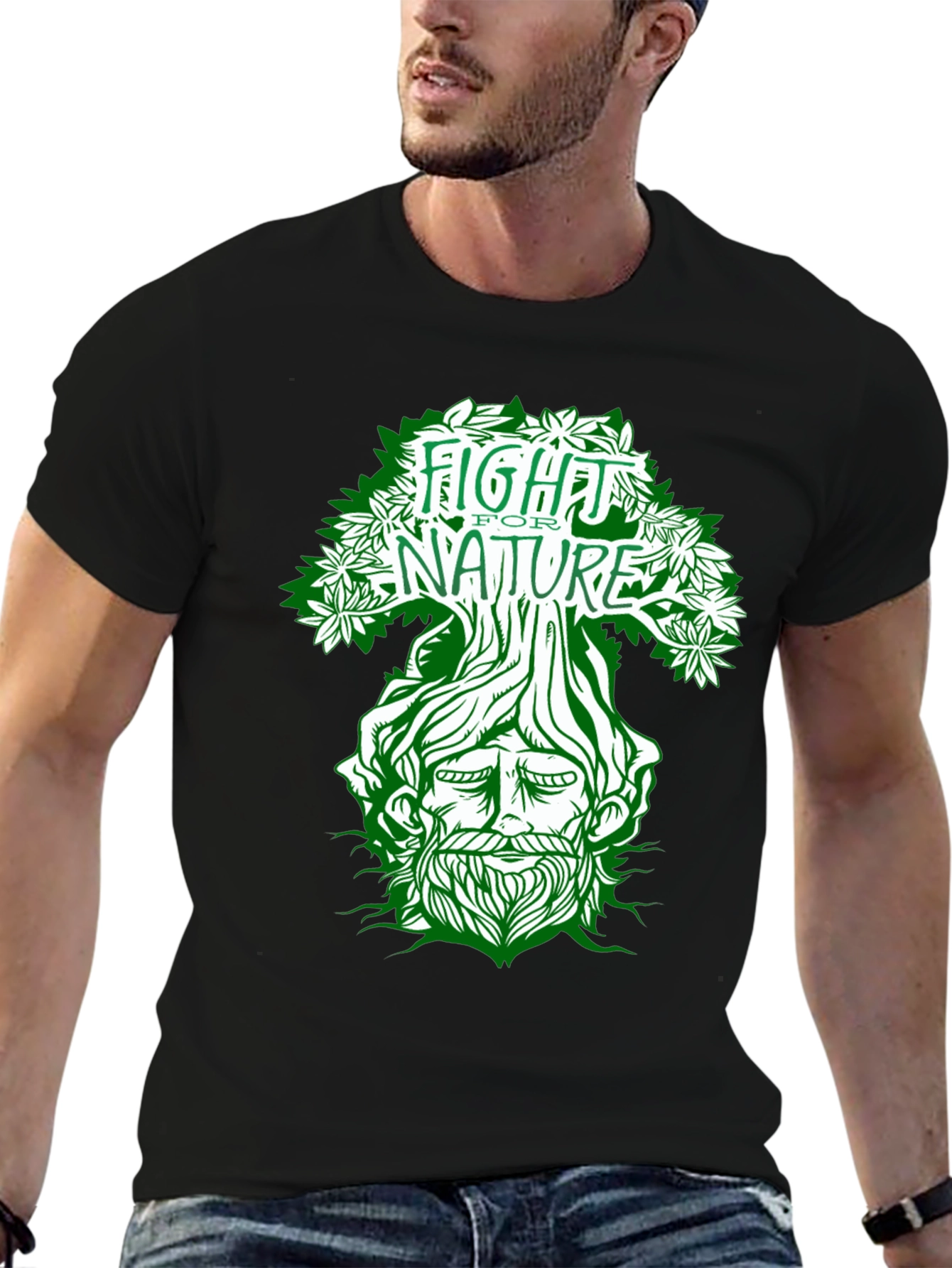 Fight For Nature T-Shirt - Tree Man Graphic Tee