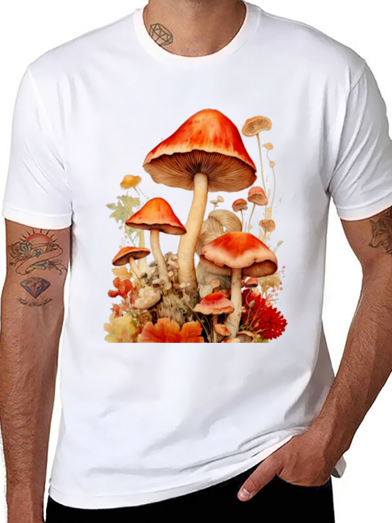 Mushroom Watercolor T-Shirt